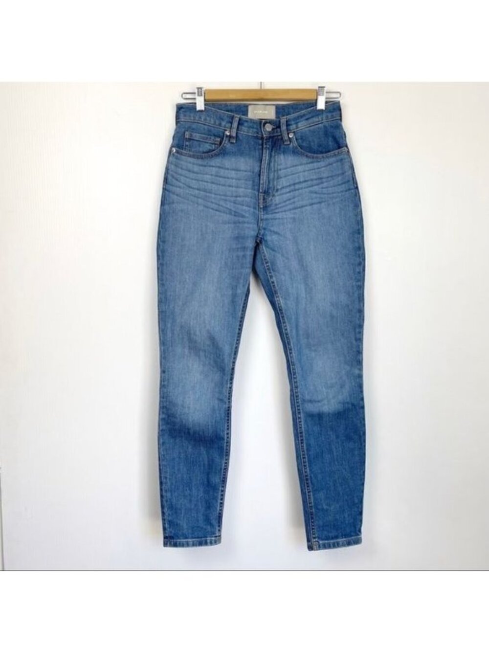 Everlane high rise straight leg jeans light wash 26 regular